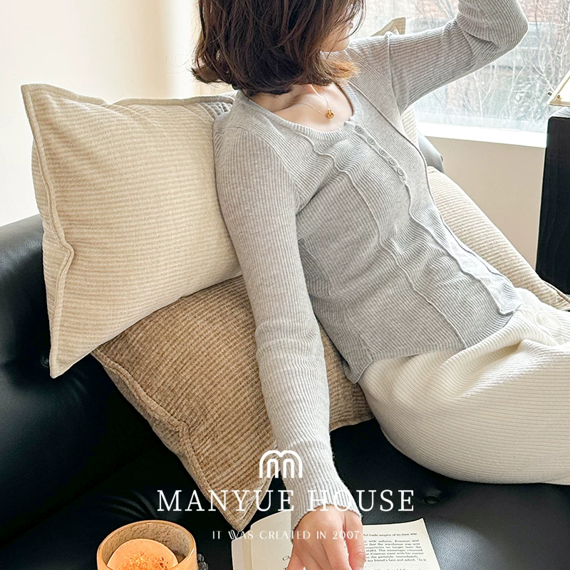 蔓越家 客厅沙发长条枕床头靠垫腰靠枕抱枕 图2