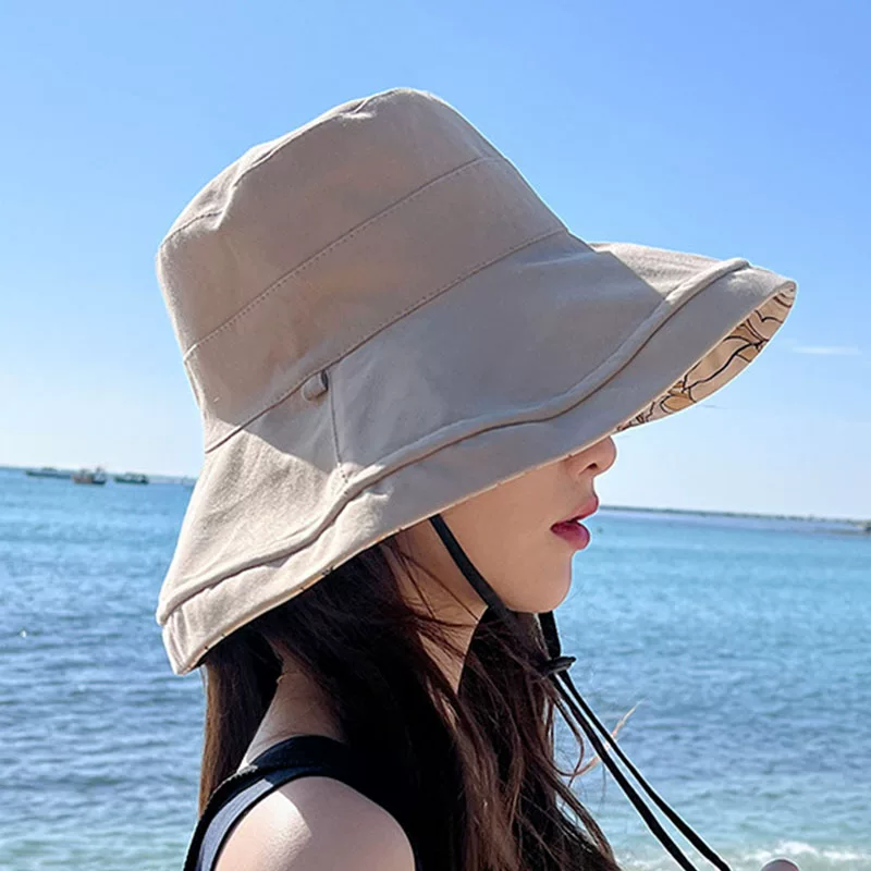 渔夫帽女大帽簷遮阳帽春秋帽子夏季遮阳帽女 图2