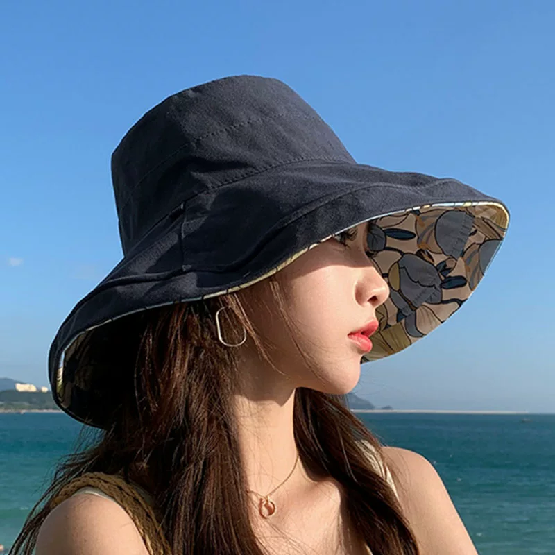 渔夫帽女大帽簷遮阳帽春秋帽子夏季遮阳帽女 图4