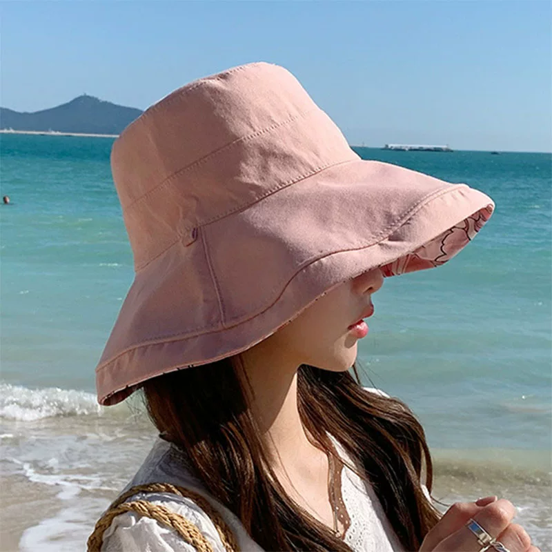 渔夫帽女大帽簷遮阳帽春秋帽子夏季遮阳帽女 图5
