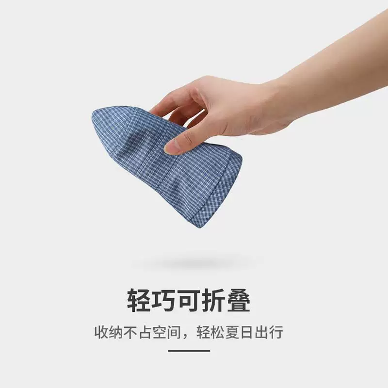Monstar Lee蓝色格子渔夫帽大头 图4
