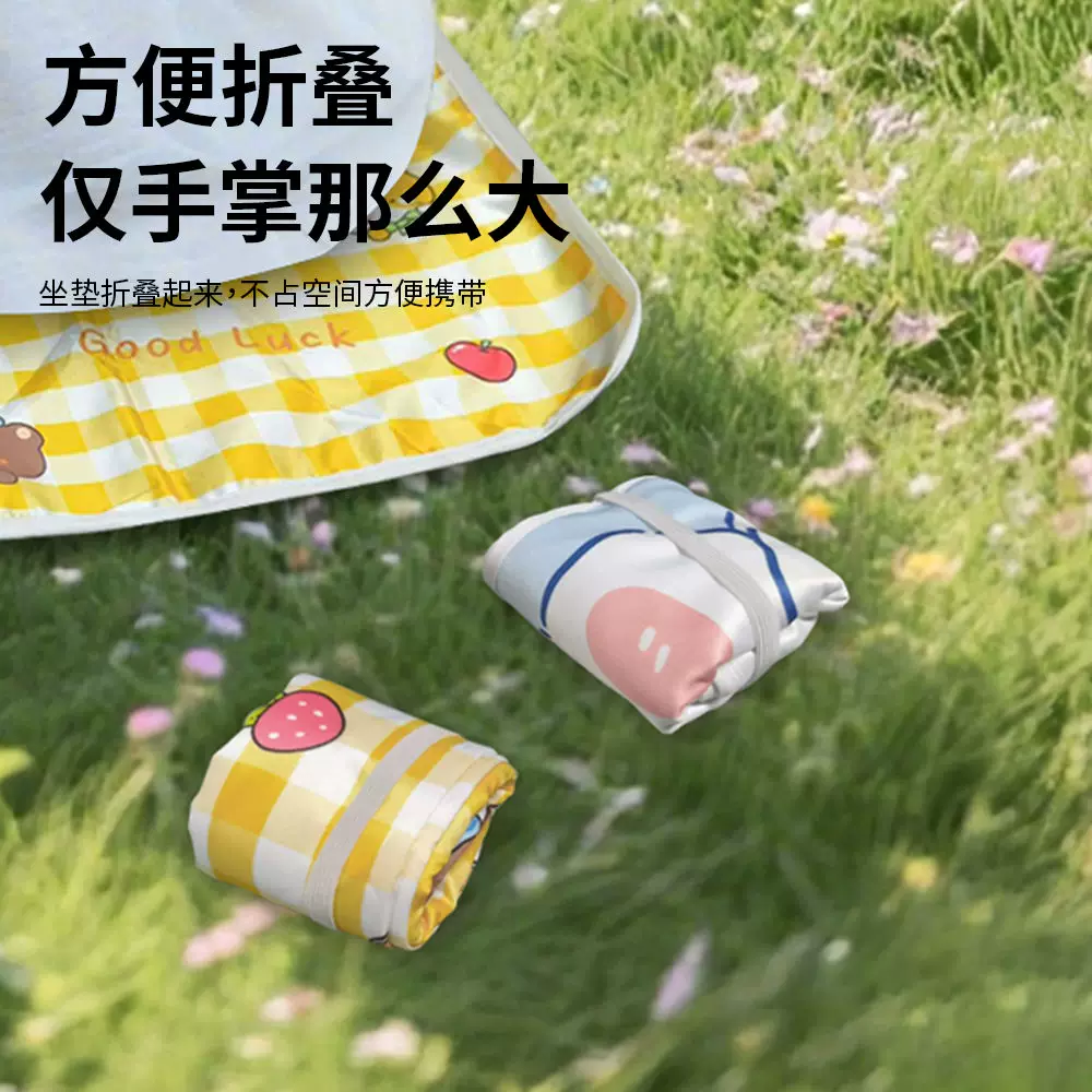 户外露营折叠坐垫草坪屁垫子春游可携式野餐 图4